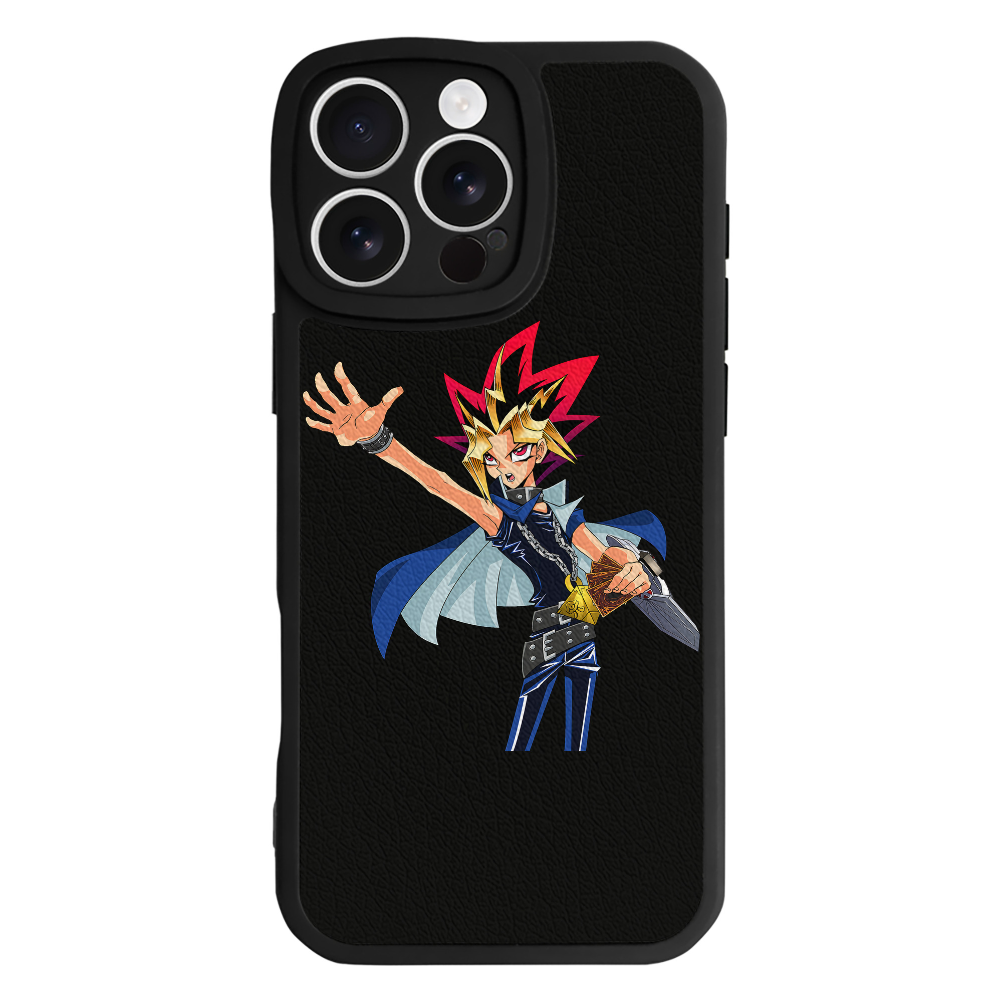 遊☆戯☆王 Yu-Gi-Oh! 【iPhone 16シリーズ対応】シリコンスマホケース（レザー調） 材質：シリコン